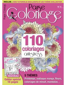 Pause Coloriage n°6 - 110 coloriages anti-stress