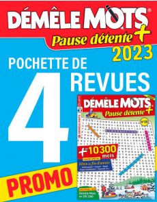 Le PACK DÉMÊLE MOTS Pause détente 2023 - 4 revues