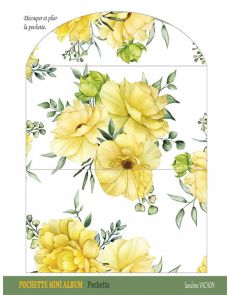 Lot de 32 pages d'étiquettes Scrapbooking - Pochettes fleuries