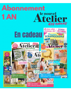 Abonnement 1 AN Le Nouvel Atelier des Nanas - En cadeau le hors-série spécial Mini-albums
