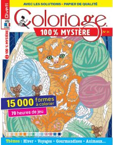 Coloriage 100% Mystère 31 - Hiver, Voyage, Gourmandises, Animaux Coloriage 100% Mystère 31 - Hiver, Voyage, Gourmandises, Animaux