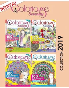 Collection complète 2019 COLORIAGE SERENITY - 4 magazines