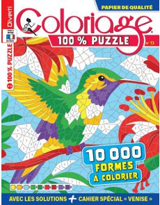 Coloriage 100% Puzzle 13 - Avec un cahier spécial Venise