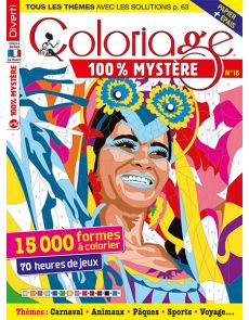 Coloriage 100% Mystère 16 -  15 000 formes à colorier