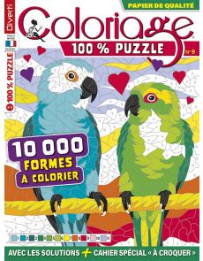 Coloriage 100% Puzzle 9 -  Avec un cahier spécial à croquer