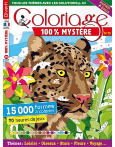 Coloriage 100% Mystère 19 -  70 heures de jeux