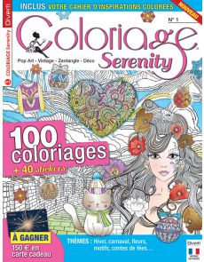 Coloriage Serenity 1 - Avec 100 coloriages et 40 stickers à colorier