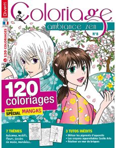 Coloriage Ambiance Zen 08 - Cahier spécial Mangas