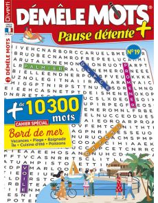 Démêle Mots Pause Détente 19 - Cahier spécial Bord de mer