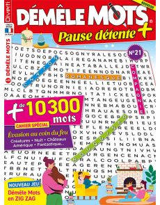 Démêle Mots Pause Détente 21 - Avec un cahier spécial Evasion au coin du feu
