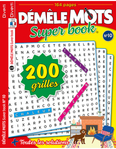 Démêle Mots Super Book n°10- 200 grilles et 7400 mots à découvrir