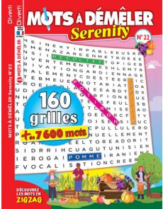 Mots à Démêler Serenity 22 - Plus de 7600 mots à découvrir Mots à Démêler Serenity 22 - Plus de 7600 mots à découvrir