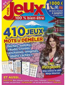 Mes Jeux Bien-Être 8 - 410 jeux - Mots fléchés, Sudoku, Rikudo, croisés, enchainés....