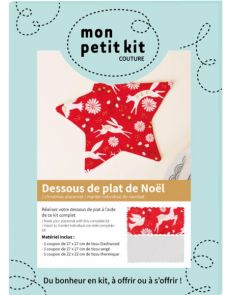 Mon petit kit couture : Dessous de plat de Noël