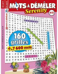 Mots à Démêler Serenity 8 - 160 grilles - 7600 mots à découvrir