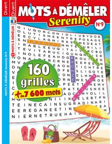 Mots à Démêler Serenity 9 - 160 grilles - Plus de 7600 mots à découvrir