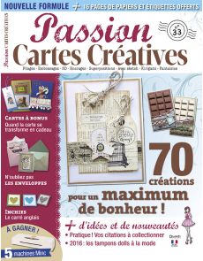  Passion Cartes créatives n°33 - 70 créations pour un maximum de bonheur !