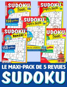 Le PACK SUDOKU 2020 - 5 revues