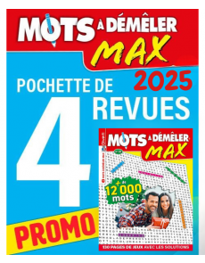 Pack Mots à Démêler Max 2025 - 4 revues