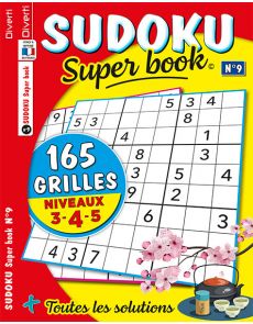 SUDOKU Super book 9 - 165 GRILLES - Niveaux 3-4-5