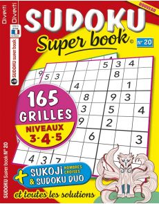 SUDOKU Super book 20 - Niveaux 3-4-5