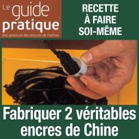 Fabriquer deux véritables encres de Chine - Guide Pratique Numérique