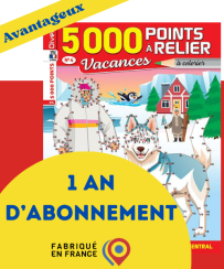 Profitez de l'Abonnement 1 AN à 5000 Points à relier Vacances Diverti Editions pour recevoir chez vous les 4 prochains numéros