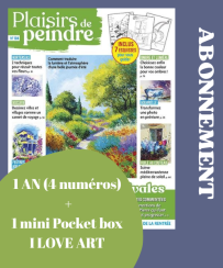 Offre d'abonnement au magazine Plaisirs de Peindre avec le set Pan Pastel