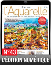 La version numérique du magazine L'Art de l'Aquarelle n°43