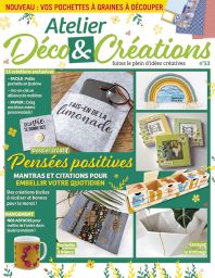 Le magazine Atelier Déco et Créations n°53 tutoriels DIY Diverti editions