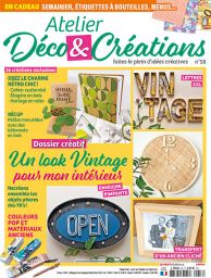 magazine Atelier Déco et Créations n°57 Dossier créatif spécial Japandi