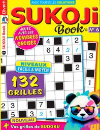 Sukoji Book n°6 - Niveaux facile et moyen - couverture