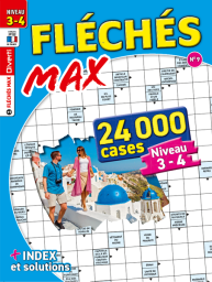 Fléchés Max n°9 - Grilles de niveau 3-4 - Magazine de Diverti Editions - couverture