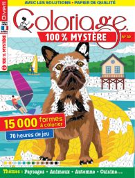 Coloriage 100% Mystère 30 - Paysages, Animaux, Automne, Cuisine - couverture