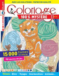 Coloriage 100% Mystère 31 - Hiver, Voyage, Gourmandises, Animaux
