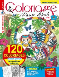 Coloriage Pause Détente 14 - Avec un cahier spécial "Merveilleux poissons"