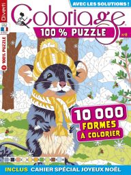 Coloriage 100% Mystère 14 - 15 000 formes à colorier - Magazine de Diverti Editions