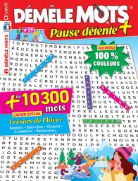 Démêle Mots Pause Détente 29 - Avec un cahier spécial "Trésors d'hiver"