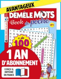 Abonnement 1 AN à Démêle Mots Book de Poche