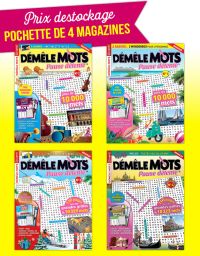 Collection 2018 DEMELE MOTS PAUSE DETENTE - 4 magazines