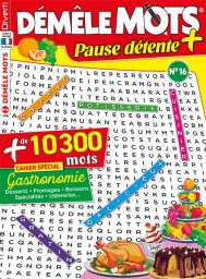 Démêle Mots Pause Détente n°15 - Avec un cahier spécial "Vacances"