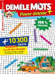 Démêle Mots Pause Détente 31 - Avec un cahier spécial "La clé des champs"