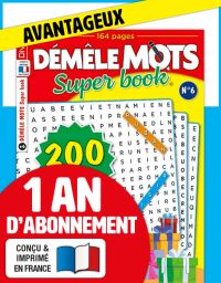 Abonnement 1 AN à Démêle Mots Super Book Diverti Editions