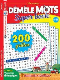 Démêle Mots Super Book n°25 - 200 grilles de jeu ! 