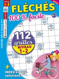 Fléchés 100 % facile 01 - 112 grilles - Niveau 1-2 - Magazine de Diverti Editions