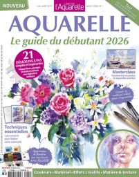 Découvrez le hors-série L’Art de l’Aquarelle – Le guide du débutant 2026 : 112 pages de conseils, techniques et projets guidés, avec 32 pages d’esquisses pour progresser pas à pas. Achat magazine sur Divertistore.com