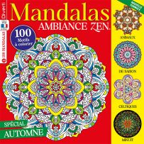 Exprimez votre talent pour colorier tous les mandalas de ce nouveau numéro de Mandalas Ambiance Zen de Diverti Editions