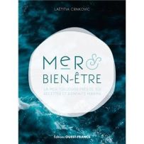 Couverture du livre Mer et bien-être de Sylvie Drevensek, illustrée d’un paysage marin apaisant, représentant la connexion entre océan, nature et bien-être intérieur.