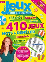 Mes Jeux Bien-Être 6 - 400 jeux - Mots à démêler, Fléchés, Sudoku, Croisés.... - Magazine de Diverti Editions
