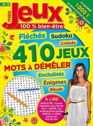 Mes Jeux Bien-Être 6 - 400 jeux - Mots à démêler, Fléchés, Sudoku, Croisés.... - Magazine de Diverti Editions